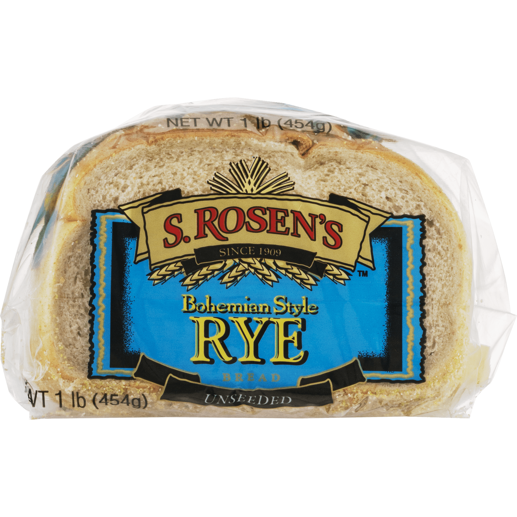 S. Rosen's Regular Cut Plain Rye Bread, 16 oz.