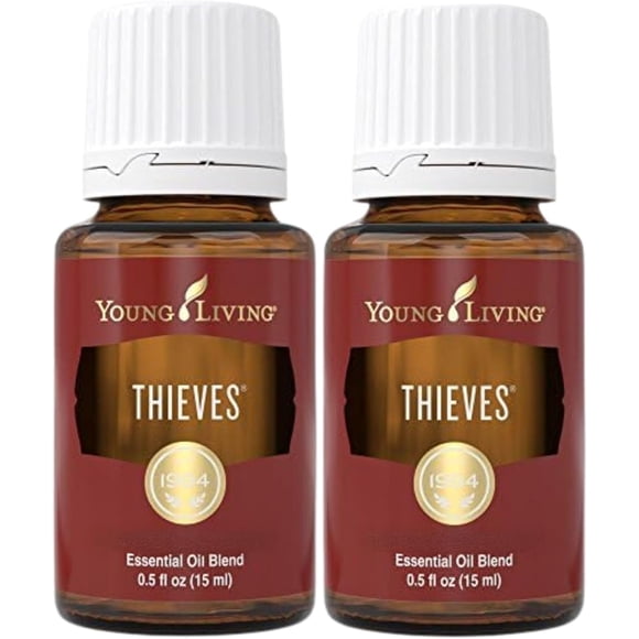 Aceite esencial Young Living Thieves 15 ml (paquete de 2) aromático