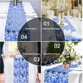 thumbnail image 4 of Glitter Table Runner, 11" x 192" Sequin Foil Metallic Thin Mesh Runner for Birthday Party Mother's Day Wedding Christmas Table Decor, Exquisite Gold Table Runners for Rectangle Tables, 4 of 6