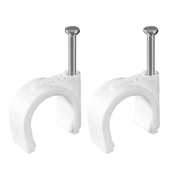 Clips para cables YONGSHENG 14 mm paquete de 100 Gestión de cables Eléctricos