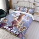 thumbnail image 3 of La Era del Hielo Conjunto de sábanas temático, trío de piezas, cómodo y amigable con la piel, diseño único, regalo de decoración para el hogar para familiares, amigos y fans,140cm *210cm, 3 of 6