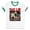 White/Kelly Green, variant on Horror Halloween Thug Life Ringer Tee Shirt Unisex Large White/Black