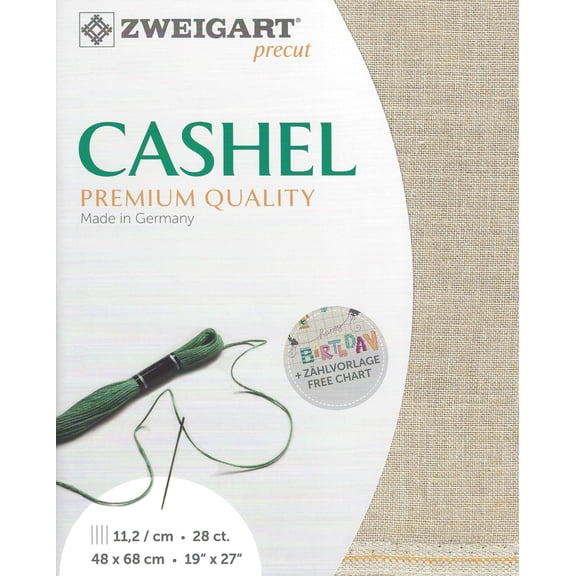 Precut Zweigart Cashel 28 count Flax 3281/52