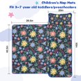 thumbnail image 5 of Pioneer Flower Floral Print Pattern Toddler Nap Mats for Kids Preschool,Sleeping Mat Bag or Kids,Toddler Sleeping Bag,Toddler Nap Mat or Daycare, 5 of 6