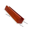 thumbnail image 2 of OULII 1Pack Brown Wood Mirror Base Holder for Floor in Minimalist Design, 2 of 7