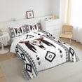 thumbnail image 3 of Feelyou Tribal Sheep Skeleton Full Size Comforter Sets, Bohemian Western Aztec Bedding Comforter Set, Vintage Fashion Theme Reversible Bedding Sets, Breathable Home Decor, 3 Pieces, 3 of 8
