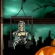 thumbnail image 1 of Prisión de miedo Enjaudo Prisionero Gritando Decoraciones de Halloween Transductor de movimiento Animatronics Terror Hogar para de jau encapuchado Colco Prisionero de jaula de cráneo aterrador, 1 of 7