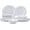 Bright White, variant on Dishes Melamine Dinnerware Sets, 12 count Kitchen Plates and Bowls Dinnerware Sets, Lightweight, Melamine Dishes for Girls, Valentine's Day, Mother's Day.