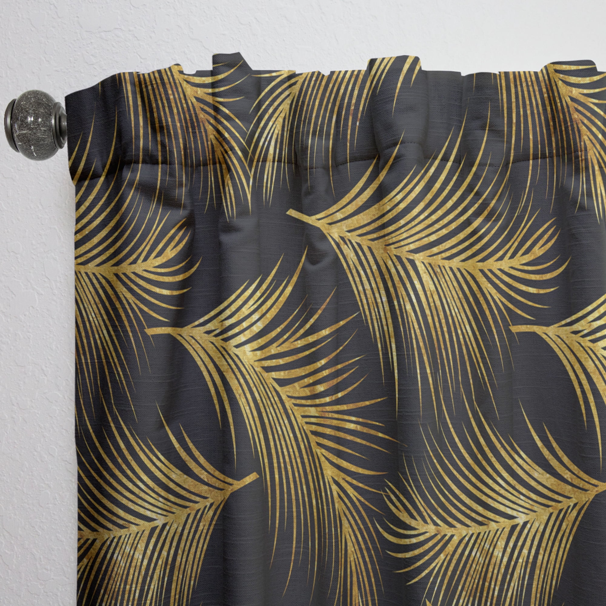 Designart 'Bird Feathers XXIII' Modern & Contemporary Curtain Panel