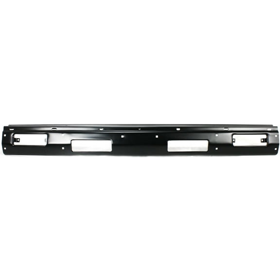 Bumper Compatible with Nissan Pickup/Pathfinder 1986-1992 Black with Top Pad Holes