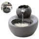 thumbnail image 3 of Fuente para gatos, dispensador de agua de cerámica para mascotas - Bebedero vertical para gatos Lotus - Filtro de circulación automática, agua para la salud y la higiene, fondo con pequeño, 3 of 3