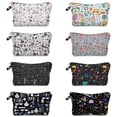 thumbnail image 2 of Bolsa de aseo con estampado de ciencia Natural para mujer, estuche de lápices para estudiantes, Kit de aseo para damas, bolsa de almacenamiento de cosméticos portátil para profesores de escuela Fivean unisex, 2 of 2