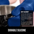 thumbnail image 3 of Set de Agarraderas GORILLA GRIP de Silicona para Horno 32 cm Azul, 3 of 9