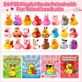 thumbnail image 2 of ANGGIKO 24 patitos de goma con temática de animales y tarjetas, 2 of 7