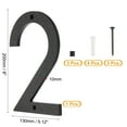 thumbnail image 2 of 8 Inch House Numbers, House Address Numbers Sign Large Floating House Numbers Modern House Numbers with Screws for Outside Door Wall Street, Black, 2, 2 of 6