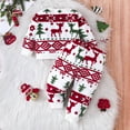 thumbnail image 4 of Angala Christmas Cozy Winter Themed Pajama For Girls Long Sleeve Top And Pants Loungewear Soft Holiday Outfit Cute Home Sleepwear Cozy Stylish Children Outfit Set 6-9 Months, 4 of 9