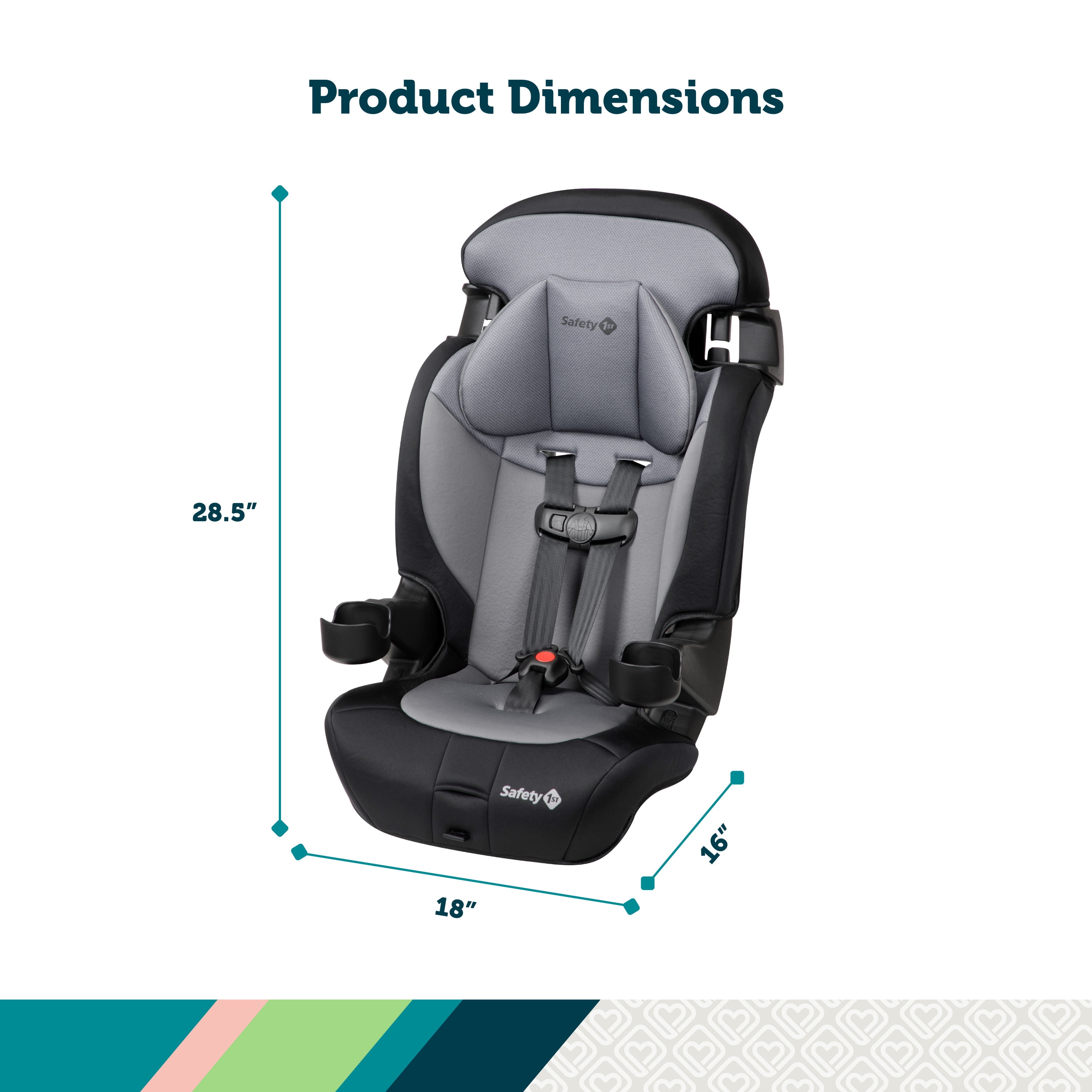 Safety 1st Grand 2-in-1 Booster Car Seat, Dunes Edge,Toddler, Unisex