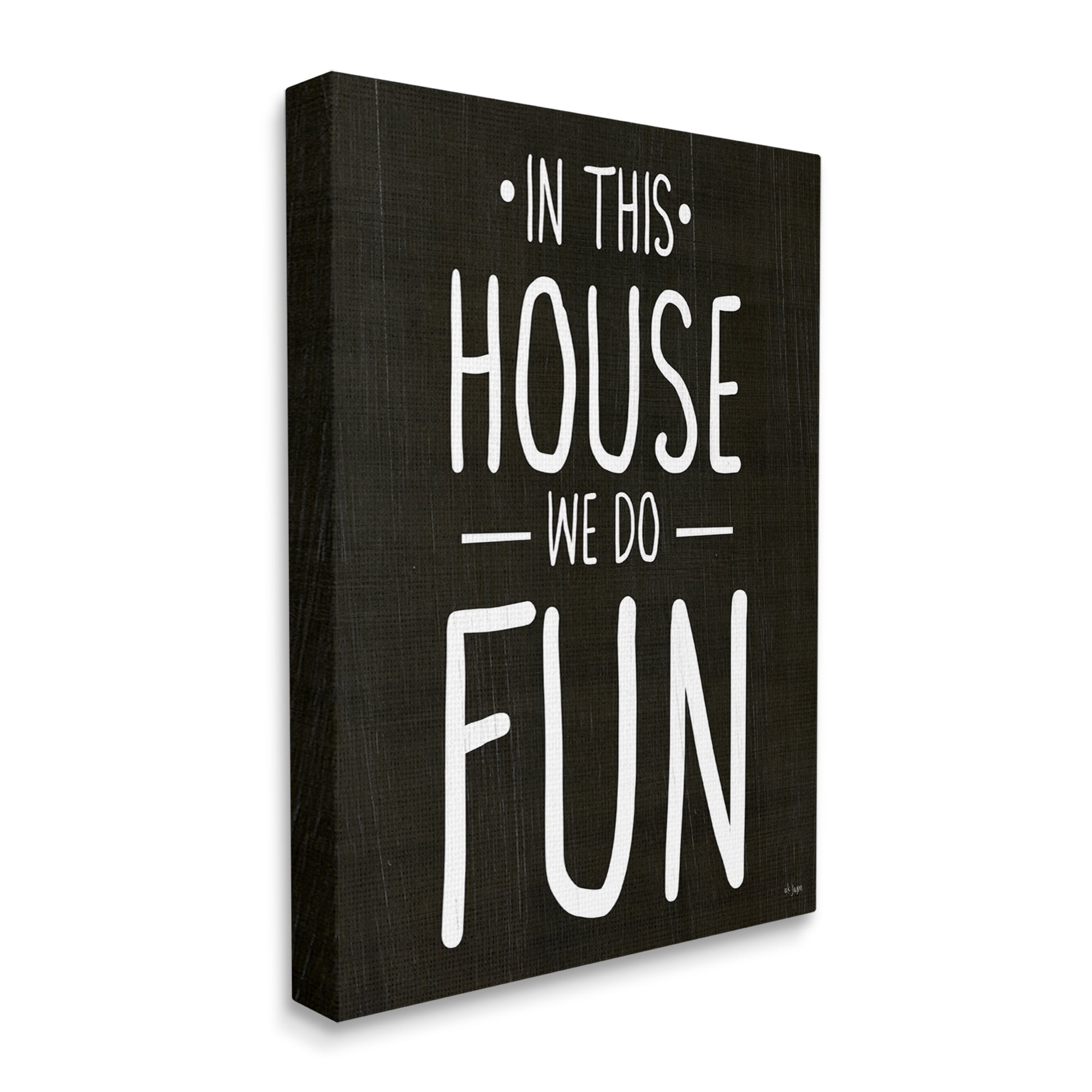 Stupell Industries In This House We Do Fun Family Quote, 36 x 48, Design by Ziwei Li