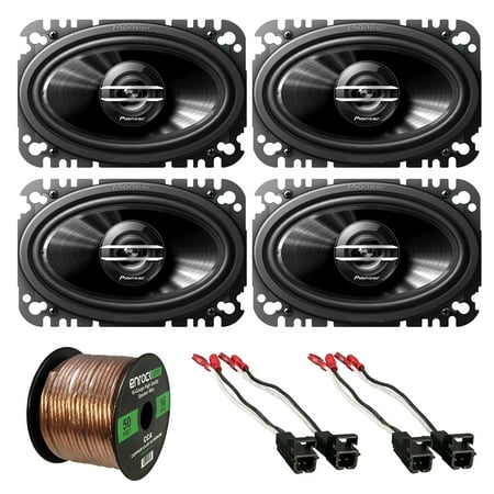 2 x Pioneer TSG4620S 4x6" 2-Way 200W Car Speakers (2 pairs), 2 x Metra