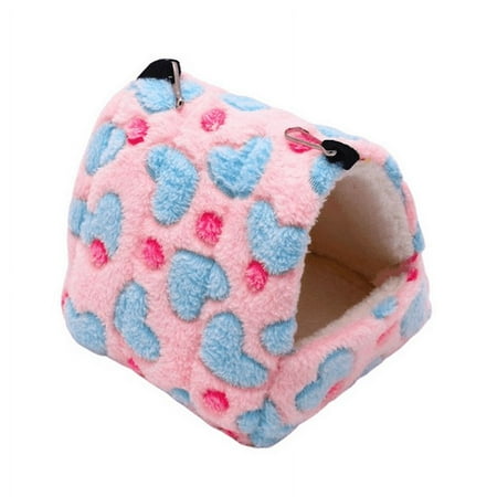 Small Animal Cages Chinchilla Bed Hedgehog Guinea Pig Beds Accessories Cage Toys Bearded Dragon House Hamster Supplies Habitat Bed Ferret Rat 1 Pcs(6.69*5.90 in)