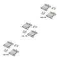 thumbnail image 3 of relayinert 2pair Easy Assembly And Adjustable Sliding Door Wheels For Quick Installation 3Set, 3 of 6