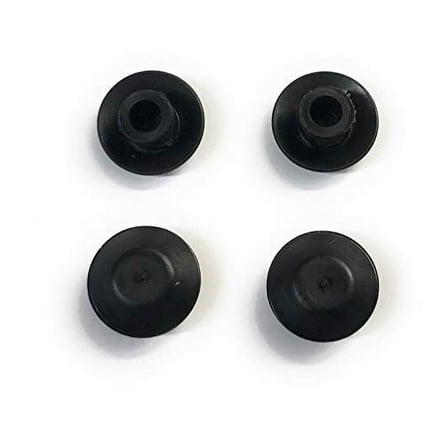100 1/4" Black Plastic Flush Type Hole Plugs 1/2" Head