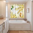 thumbnail image 3 of Curtains 63 Inch Length 2 Panels, Watercolor Floral Grommets Window Treatment Curtain, Yellow Flower Hummingbirds Botanical Spring Thermal Curtains Drapes for Living Room/Bathroom, 3 of 9