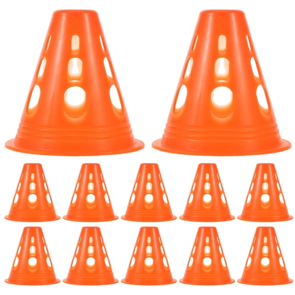 TAILTOSS FrColor 30Pcs Orange Plastic Rolling Cones Stackable Obstacle Course Markers