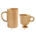 thumbnail image 3 of Tazas de café de madera, jarras de cerveza, taza de madera, taza de té hecha a mano con asa, taza retro, 3 of 5