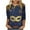 A167 Dark Blue, variant on Cadancy Mardi Gras Shirts for Women 3/4 Sleeve Holiday Funny Graphic Round Neck Loose Tops Pullover Rave Party Carnival Blouse Trendy Casual Shirt