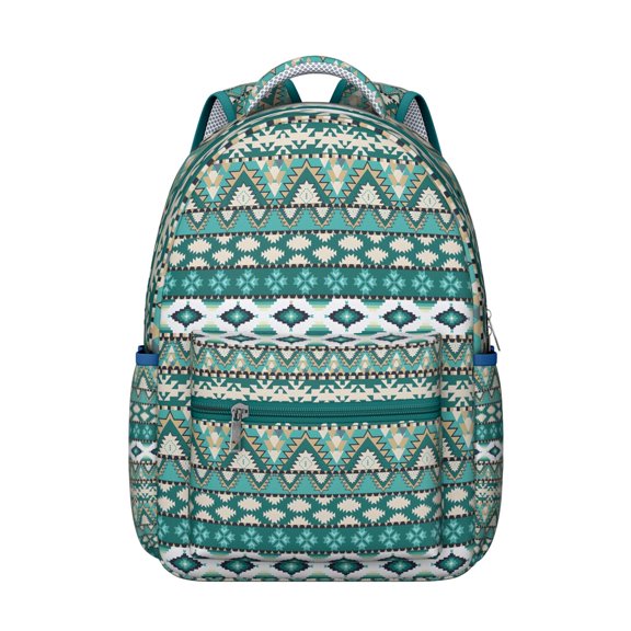 Bohemian Campus Backpack - Fits 17 Inch Laptop & Textbooks | Heavy Duty Tribal Design with Multiple Storage Zones for Dorm, Library & Travel