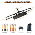 thumbnail image 2 of Motorcycle Carrier Hitch Mount 500 LBS,Steel Dirt Bike Hitch Hauler with Tie-Down Straps & Hitch Tightener,Dirtbike Hitch Carrier for Truck,SUV, Car,Hitch Receiver for Tires Up to 5.5" W,2" Receiver, 2 of 7