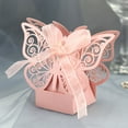 thumbnail image 4 of 1 Wedding Candy Box Clearance! Packing Box Hollow Out Design Colored 3D Butterfly Diy Candy Storage Case for Wedding Gift Wrapping Paper, 4 of 5