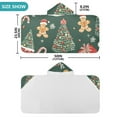 thumbnail image 4 of Yayeee Kids Hooded Towels Toddler Soft Absorbent Beach Bathing Wrap 50" x 23.5", Yellow Christmas Gingerbread, 4 of 5