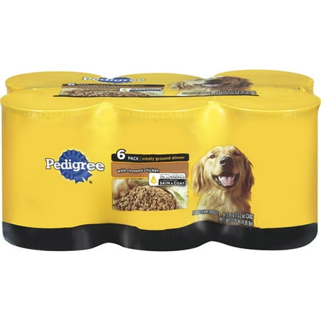 Pedigree With Chopped Chicken Meaty Ground Dinner, 6ct