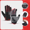 thumbnail image 2 of Gants de Cyclisme pour Vélo d'Extérieur, Écran Tactile Antidérapant Respirant Absorption des Chocs Gants Légers à Doigts Complets Gants de Randonnée Course Moto, 2 of 9