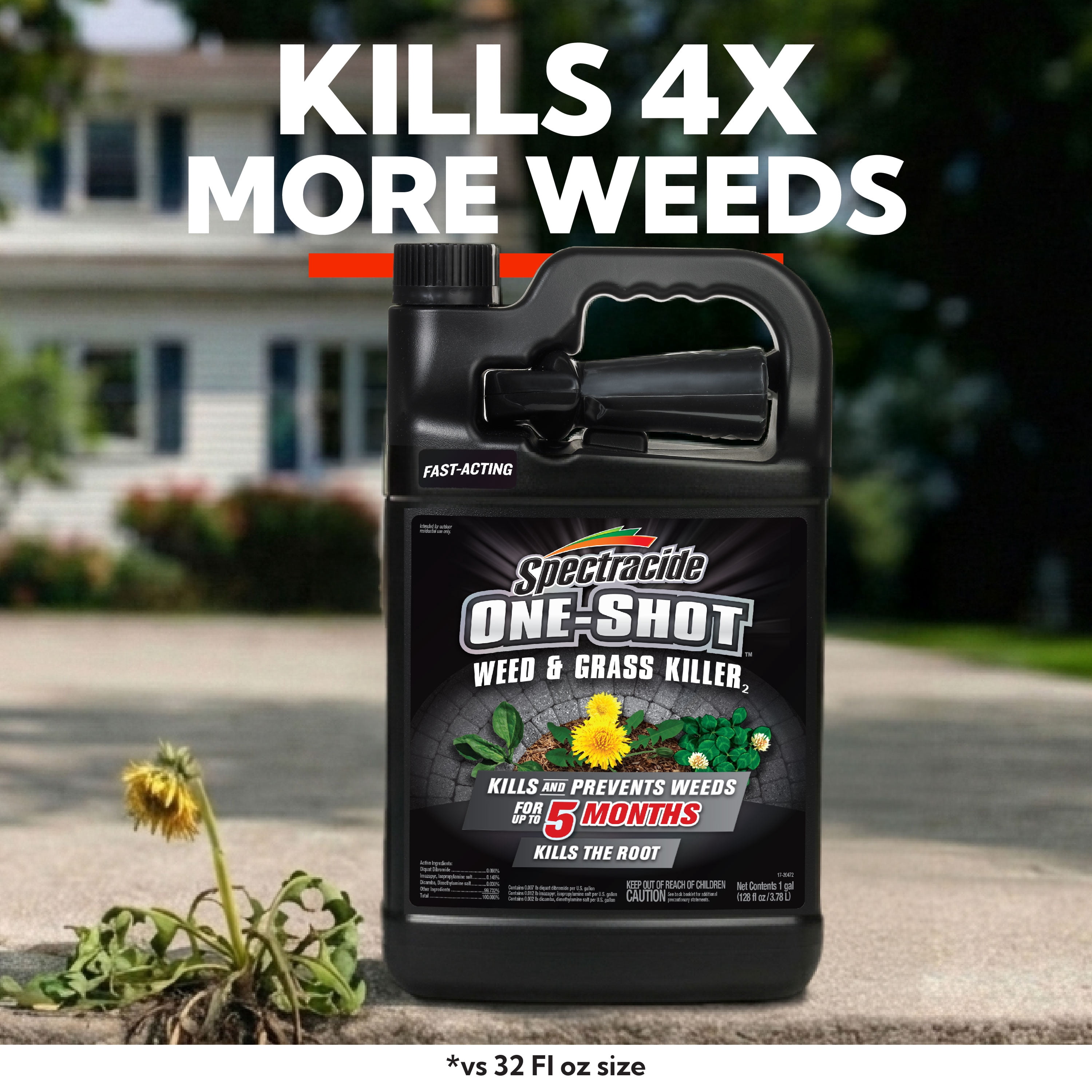 Spectracide One Shot Weed & Grass Killer Ready-to-Use Spray, 1