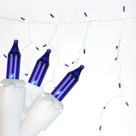 Northlight Mini Icicle Christmas Lights - Blue - 2.5 White Wire - 50ct