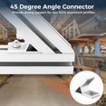 thumbnail image 3 of 10PCS 45 Degree Angle Aluminum Profile Fastening Connectors with Screws, Washers, Sliding Nuts, Aluminum Profile Corner Mounting Braces for Industrial Aluminum Frames, 3 of 5