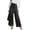 Black, variant on QURATI Women's Jeans Denim Pants Retro Jeans Irregular Splicing Jeans Flare Jeans Streetwear Womens Bottoms Beige L