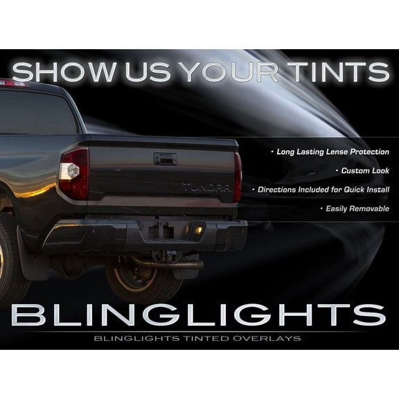 For 2014-2016 Toyota Tundra Tinted Tail Lamp Light Overlays Kit Smoked Protection Film