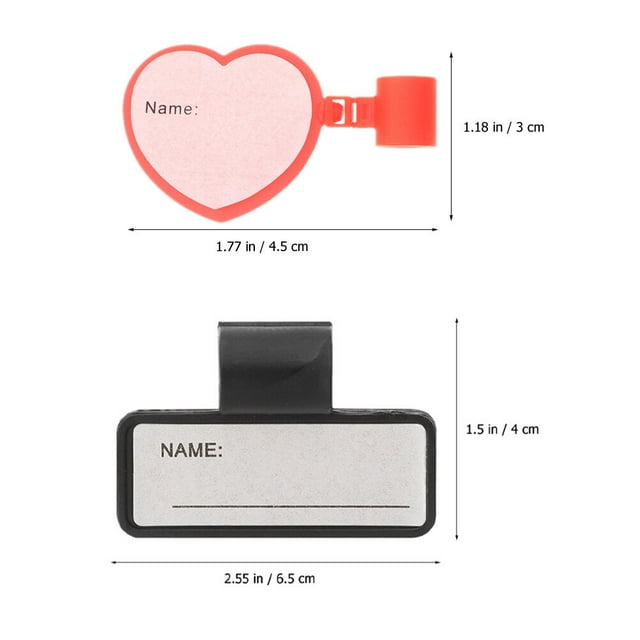 4pcs Blank Stethoscope ID Tag Card DIY Stethoscope Name Cards Plastic