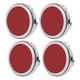 thumbnail image 3 of 4PCS Car Wheel Centre Cap Cover Waterproof Aluminium Alloy Scratch Prevention Replacement for Fiat 500Red, 3 of 9