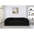thumbnail image 3 of Meridian Furniture Serene Black Linen Fabric Deluxe Modular Sectional, 3 of 10