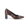thumbnail image 4 of Walking Cradles Wc Samantha Women Pump Shoe In Nutmeg Croco Patent, 4 of 5
