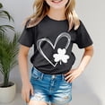thumbnail image 2 of Godom Short Sleeve Shirt for Girls Fashion Crewneck Tops Kids Tee Tops Girl Clothes, 2 of 5