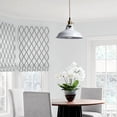 thumbnail image 4 of Claxy 11" White Barn Pendant Light for Kitchen Island Bedroom Entryway, 4 of 6