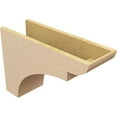 thumbnail image 5 of 8"W x 24"D x 16"H Classic Yorktown Rough Cedar Woodgrain TimberThane Corbel, Primed Tan, 5 of 6