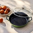 thumbnail image 4 of Staub Cast Iron 3.5-qt Braiser with Glass Lid - Pistachio, 4 of 6