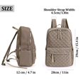 thumbnail image 2 of BadPiggies Travel Backpack for Women Men, Nylon Quilted College Laptop Backpack Fits 15.6" Laptop Personal Carry-on Size Bag with Trolley Sleeve, 2 of 9